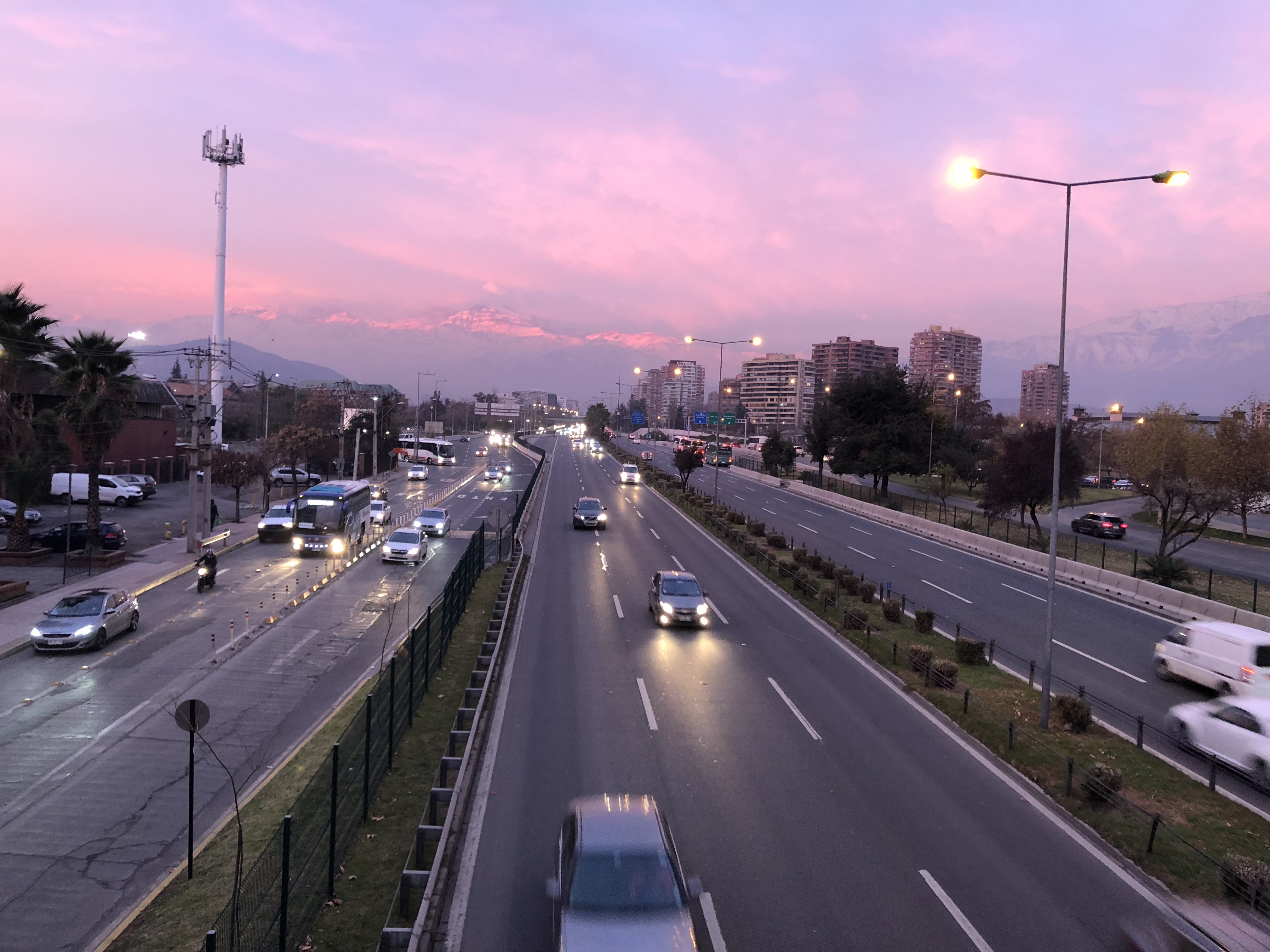 Atardecer en Santiago