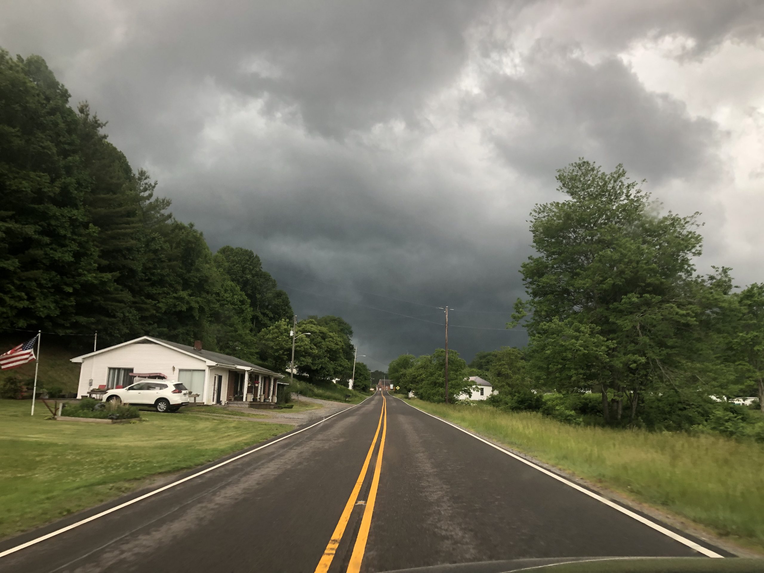 Escapando de la tormenta en Virginia